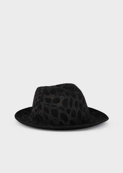 Shop Emporio Armani Fedora Hats - Item 46666087 In Black