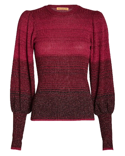 Shop Ulla Johnson Dax Ombré Knit Sweater In Pink