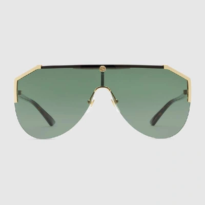 Shop Gucci Mask Sunglasses In Undefined