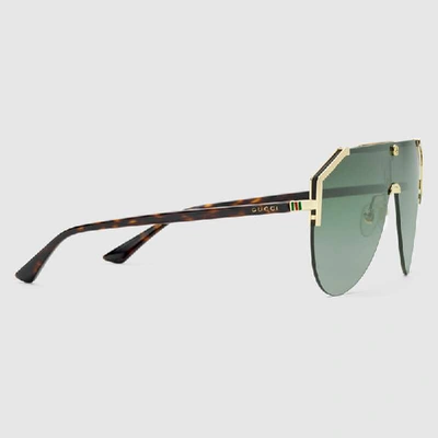 Shop Gucci Mask Sunglasses In Undefined