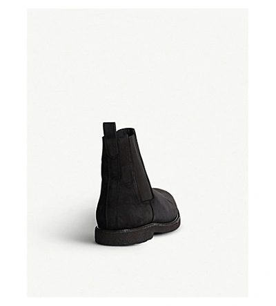 Shop Allsaints Marcel Nubuck Leather Chelsea Boots In Black
