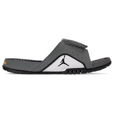 Shop Nike Jordan Men's Jordan Hydro 4 Retro Slide Sandals In Grey Size 7.0