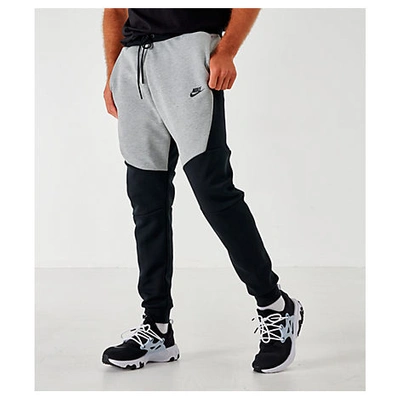 Shop Nike Men's Tech Fleece Jogger Pants In Grey/black