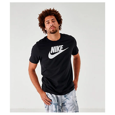 Shop Nike Men's Sportswear Icon Futura T-shirt In Black