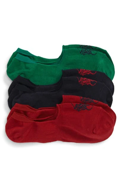 Shop Polo Ralph Lauren Liner Socks In Crimson