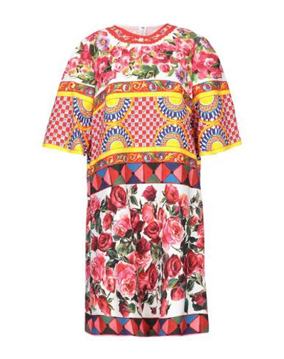 Shop Dolce & Gabbana Knee-length Dress In Red