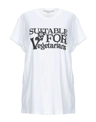 Shop Stella Mccartney T-shirts In White