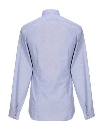 Shop Patrizia Pepe Man Shirt Blue Size 34 Cotton