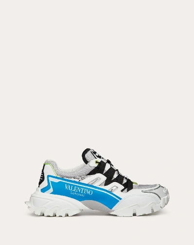 Shop Valentino Garavani Uomo Mirror-effect Climbers Sneaker In White