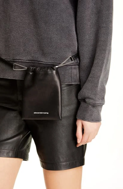 Shop Alexander Wang Ryan Leather Belt Bag - Black