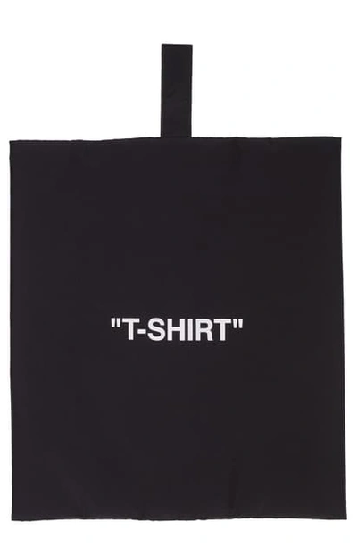 Shop Off-white T-shirt Storage Pouch In Black White