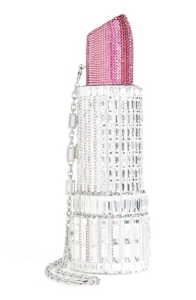 Shop Judith Leiber Crystal Lipstick Bag In Rhine Multi