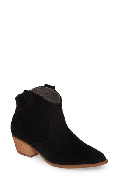 Shop Band Of Gypsies Delta Corduroy Bootie In Black Washed Corduroy