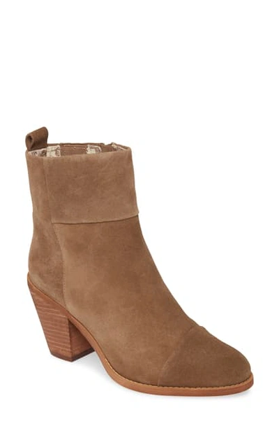 Shop Band Of Gypsies Penrose Bootie In Khaki Tan Suede