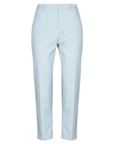 Shop Mantù Casual Pants In Sky Blue