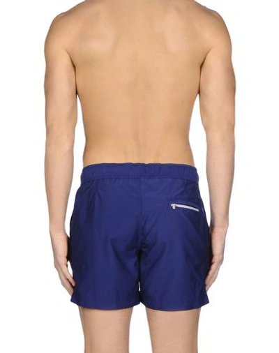 Shop Brunello Cucinelli Swim Shorts In Dark Blue
