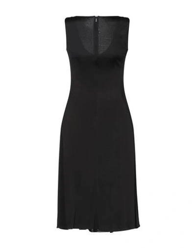 Shop Versace Knee-length Dress In Black