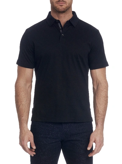 Shop Robert Graham Men's Freshman Polo Shirt In Black Size: 3xl By