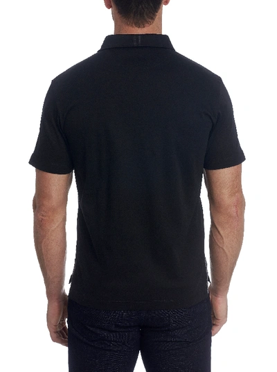 Shop Robert Graham Men's Freshman Polo Shirt In Black Size: 3xl By