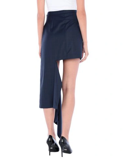 Shop Balenciaga Mini Skirt In Dark Blue