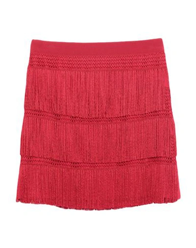Shop Alberta Ferretti Mini Skirts In Red