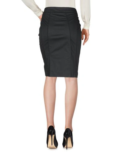 Shop Burberry Knee Length Skirts In Black