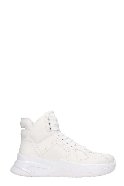 Shop Balmain Sneakers In White Leather