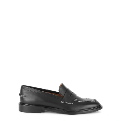 Shop Atp Atelier Monti Black Leather Loafers