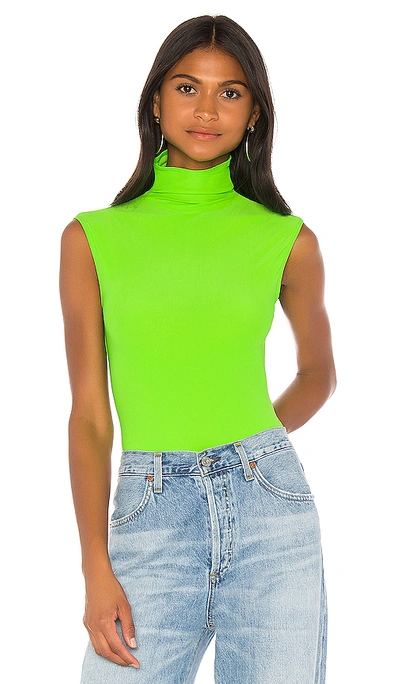 Shop Alix Denton Bodysuit In Electric Green