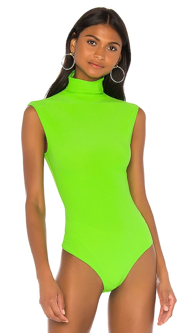 Shop Alix Denton Bodysuit In Electric Green