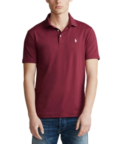 Shop Polo Ralph Lauren Men's Big & Tall Classic-fit Performance Polo In Classic Wine
