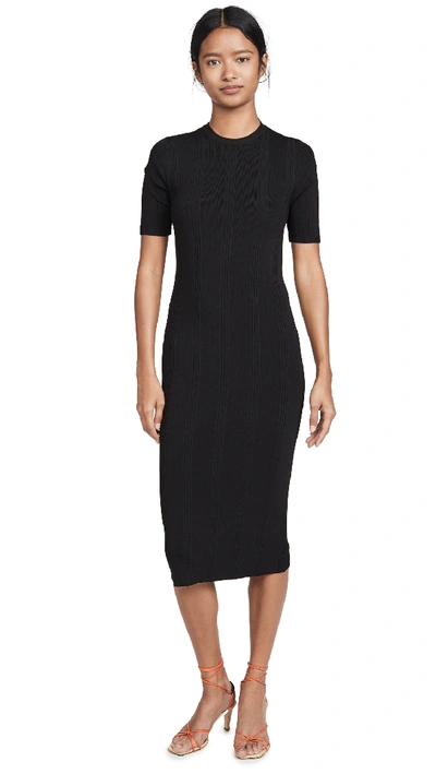 Shop L Agence Koller Sweater Dress In Black