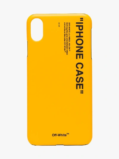 Shop Off-white Yellow Quote Iphone Xs Max Case