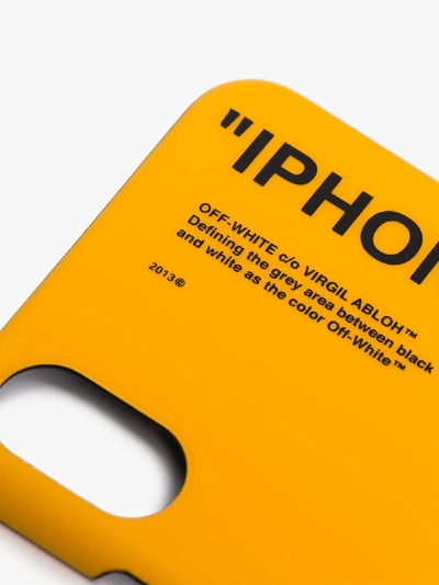 Shop Off-white Yellow Quote Iphone Xs Max Case