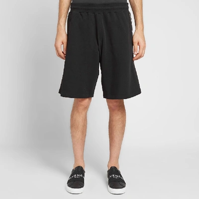 Shop Givenchy Band Detail Sweat Short In Black