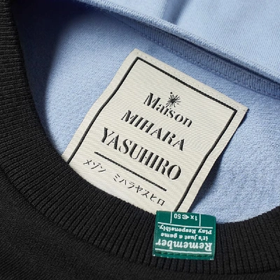 Shop Miharayasuhiro Maison Mihara Yasuhiro Back Tee Sweat In Black