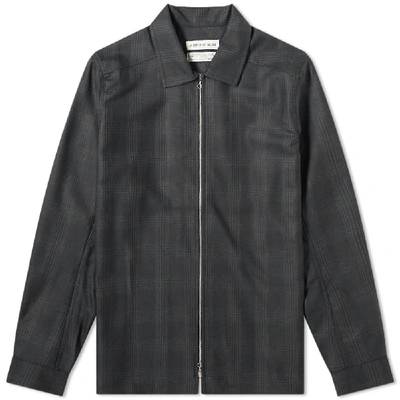 Shop A Kind Of Guise Delon Zip Shirt In Black