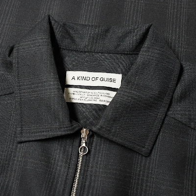 Shop A Kind Of Guise Delon Zip Shirt In Black
