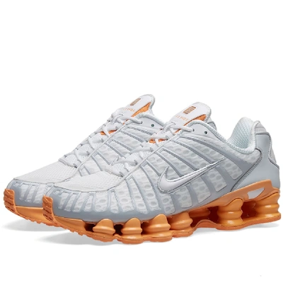 Nike Shox Total Sneakers In Grey ,orange | ModeSens