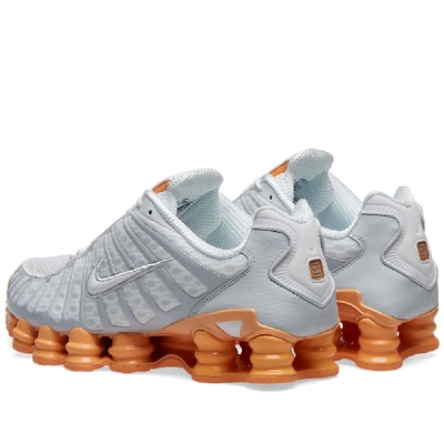 Nike Shox Total Sneakers In Grey ,orange | ModeSens