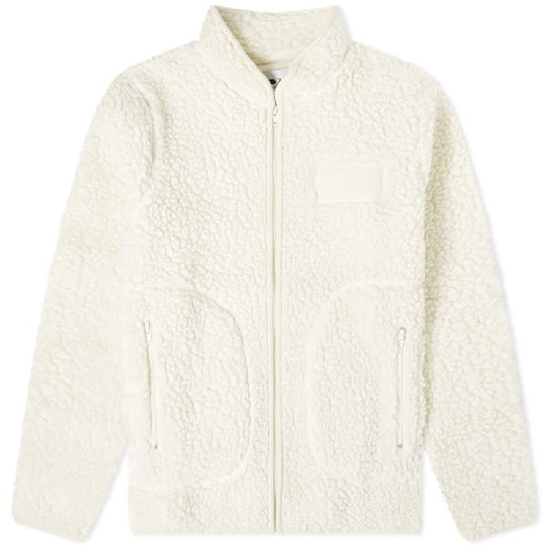 Nn07 Mort 3443 Sherpa Fleece Sweater In White Modesens