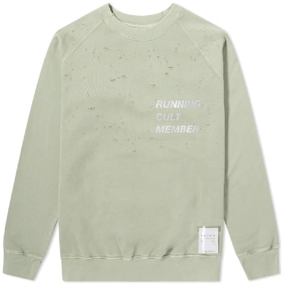 Satisfy Cult Moth Eaten Crew Sweat In Green | ModeSens