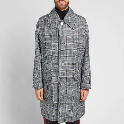 Shop Givenchy Prince Of Wales Wool Coat In Blue