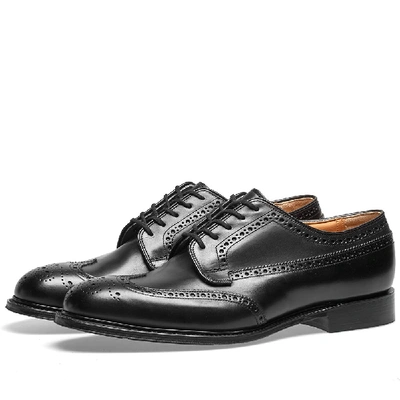 Shop Church's Thickwood Longwing Brogue In Black