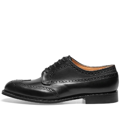 Shop Church's Thickwood Longwing Brogue In Black