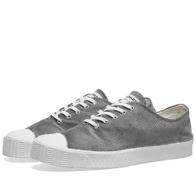 Shop Comme Des Garçons Shirt Comme Des Garcons Shirt Special V Low Corduroy Sneaker In Grey