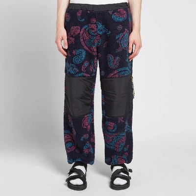 Shop Aries Fleece Track Pant In Blue