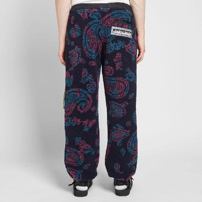 Shop Aries Fleece Track Pant In Blue