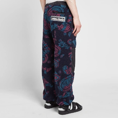 Shop Aries Fleece Track Pant In Blue