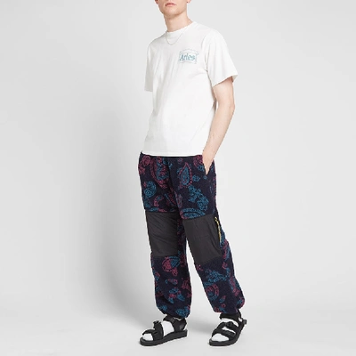 Shop Aries Fleece Track Pant In Blue